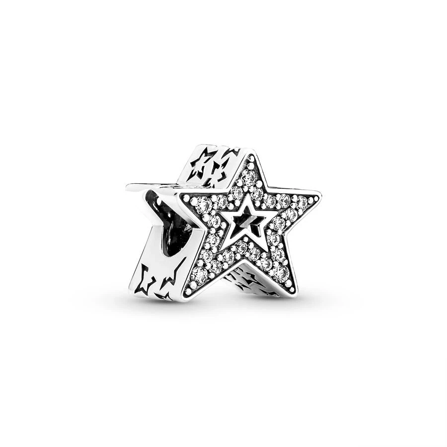 Tiny Spot Series Celestial Galaxy Star Murano Dangle Charm Bead Fit Original 925 Sterling Silver Bracelet DIY JewelryGift 4