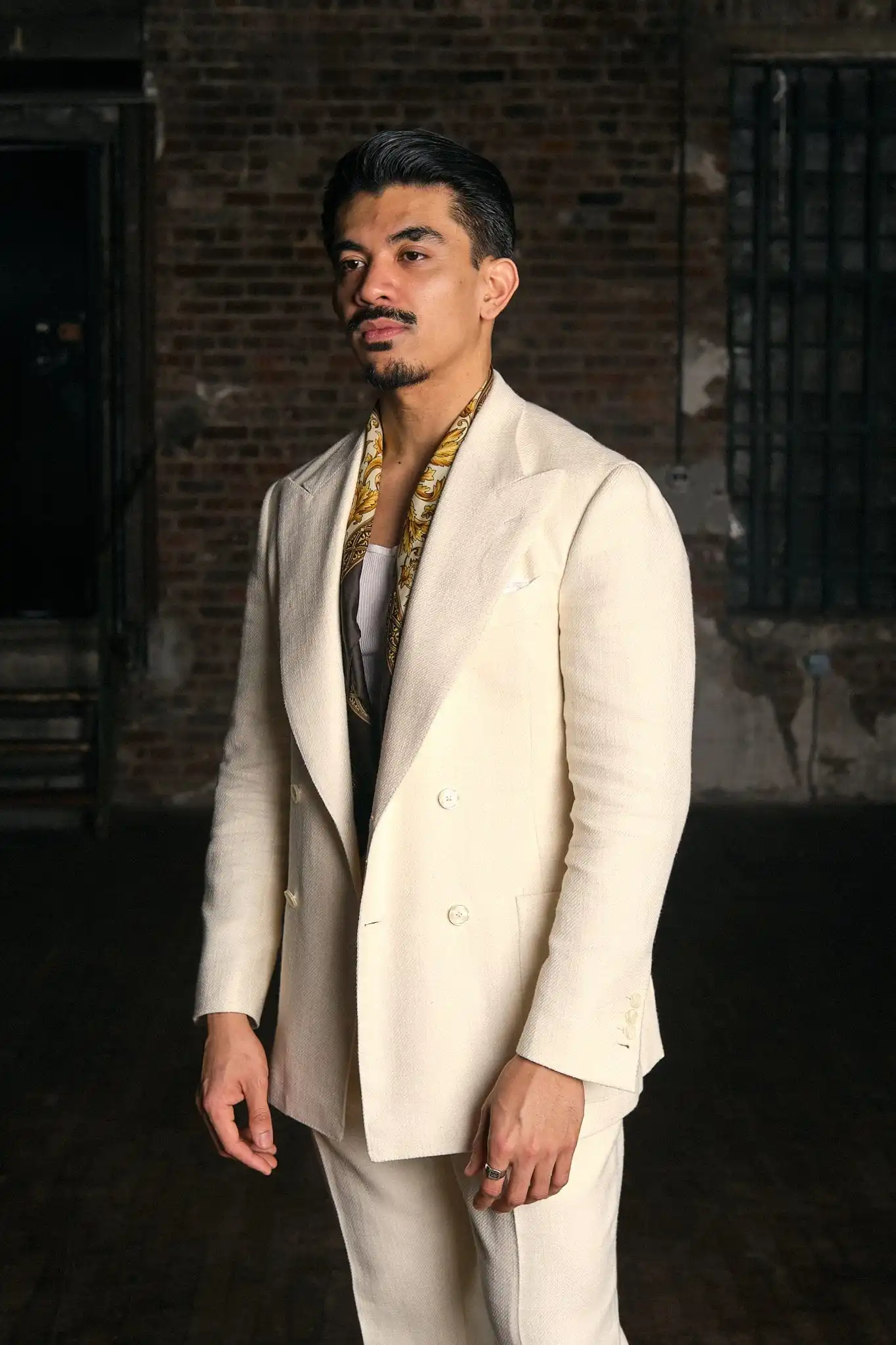 Fashion Ivory Summer Linen Elegant Men Suit Casual Slim Fit Blazer Double Breasted High Quality Custom 2 Piece Set Costume Homme