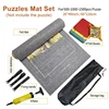 Professional Puzzle Roll Mat Blanket Felt Mat up to 1500/2000/3000 Pieces Accessories Puzzle Portable Travel Storage Bag 4