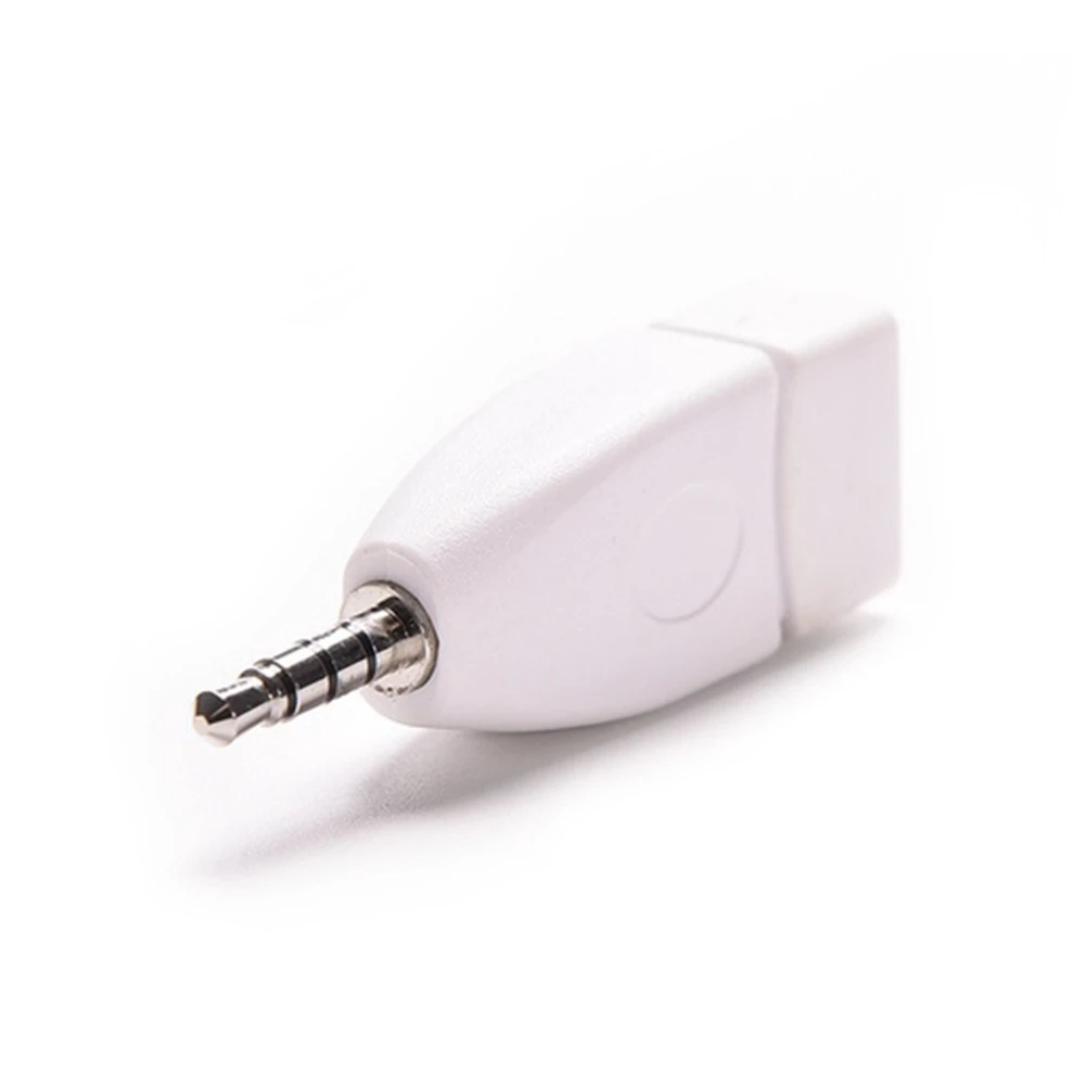 Audio Converter Adapter 3.5mm Male AUX Audio Plug Jack to USB 2.0 Female Converter Adapter For Car Audio