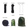 260x140cm Outdoor Double Camping Hammock with Mosquito Net and Rain Fly Tarp Lightweight Parachute Hammocks for Travel Hiking 4
