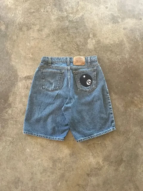 Y2k Retro Street Denim Shorts For men and women in Summer High Waist Basketball Denim Shorts Fashion Casual Couple Beach Shorts 1