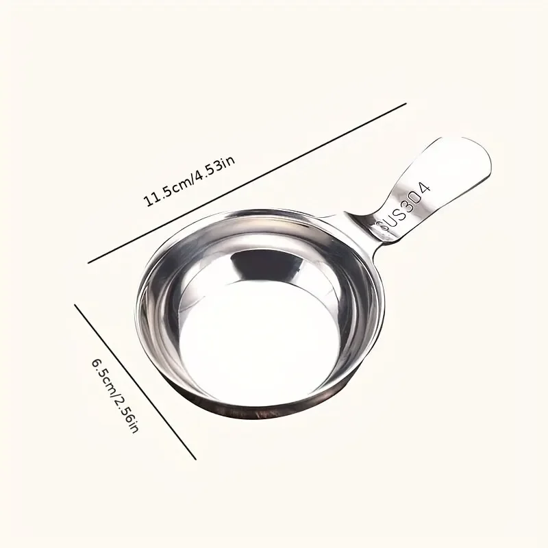Sauce Plate 2pcs 304 Stainless Steel Korean Sauce Spoon Hangable Chopsticks Dipping Dish Seasoning Plate Barbecue Tableware