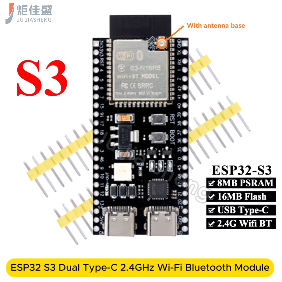 ESP32-S3 บอร์ดพัฒนา 44 พิน พร้อมเสาอากาศ สำหรับโปรเจกต์อิเล็กทรอนิกส์