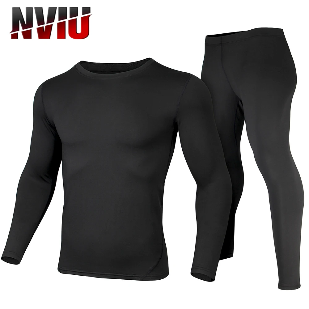 

Motorbike Thermal Underwear Set Winter Warm Base Layers Tight Long Tops & Pants Set Size S-2XL Men's Motorcycle Skiing