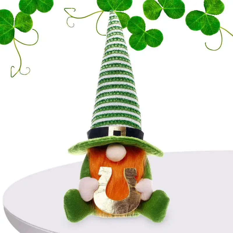 

Праздничные украшения St paфокусы Leprechaun Shamrock Безликий карлик Ирландский стиль искусственное украшение Shamrock шведский