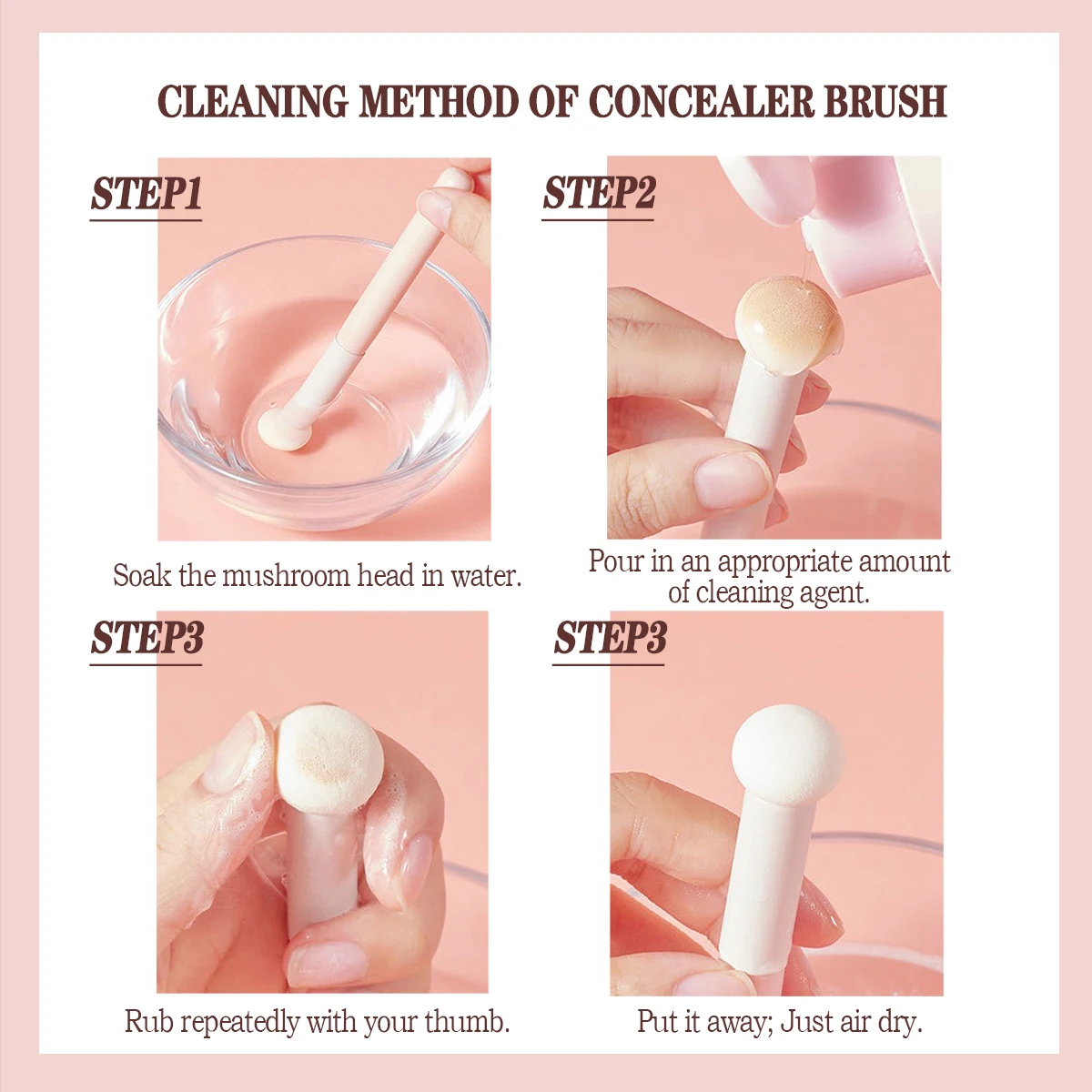 Mini Mushroom Concealer Brush 6