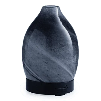 

mL Ultrasonic Essential Oil Diffuser, Blown Glass Black Obsidian Home air freshener refills Essential oils Hotel scent fragrance