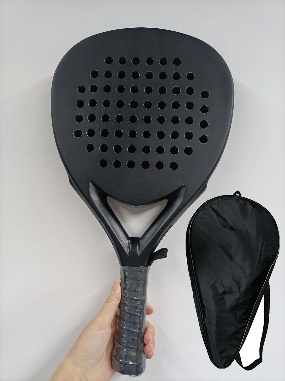 

Padel Paddle Tennis Racket Soft Face Carbon Fiber Soft EVA Face Sports Racquet Outdoors Papa Professional Equipment
