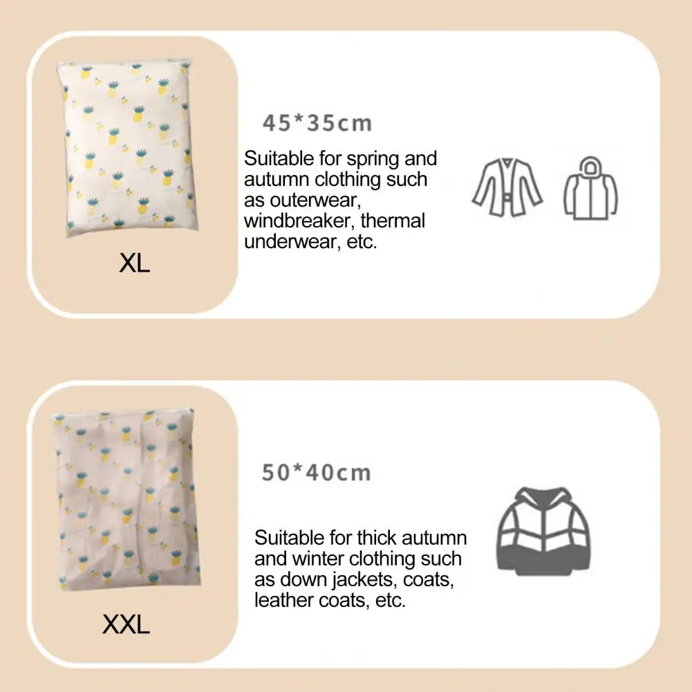 

Organizational Travel Bags Pineapple Print Travel Luggage Organizer Bags Waterproof Storage Pouches for Clothing Resealable