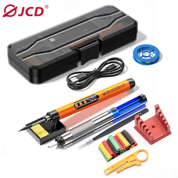 Kit saldatore USB LED digitale Mini Wireless 300-450 ° C Strumenti per saldatore con batteria ricaricabile a temperatura regolabile da 1000 mAh 1