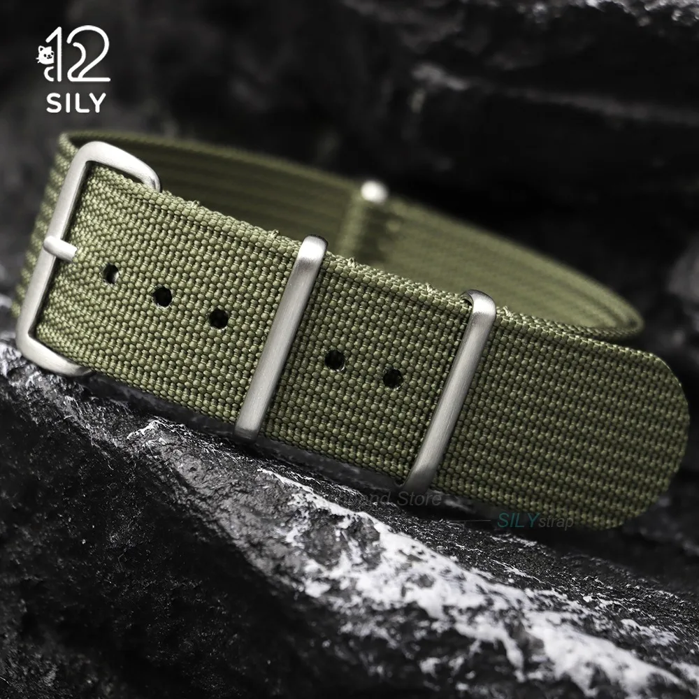 Military Nylon Watch Band - Universal Ribbed Weave Strap