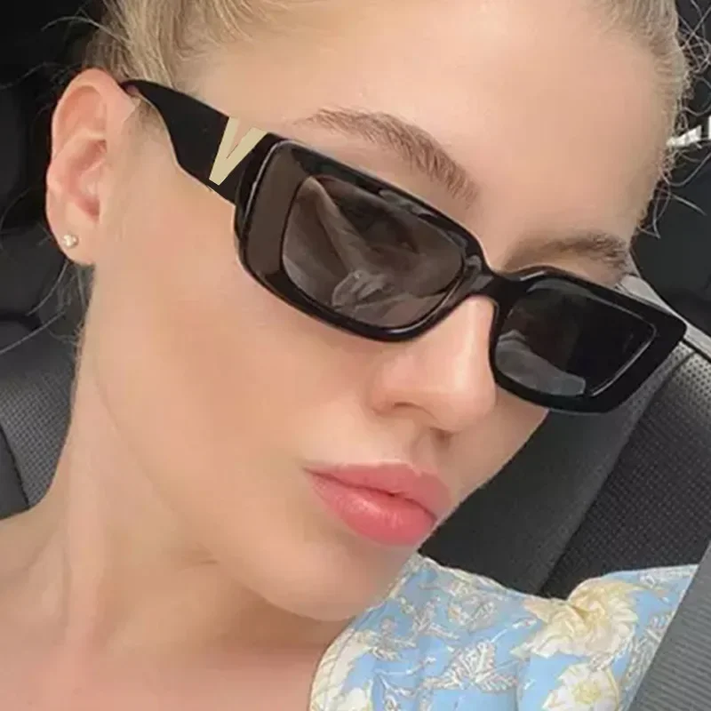 

Trend new sunglasses Fashion simple square hip hop glasses net red with the same street shot sunscreen sunglasses woman