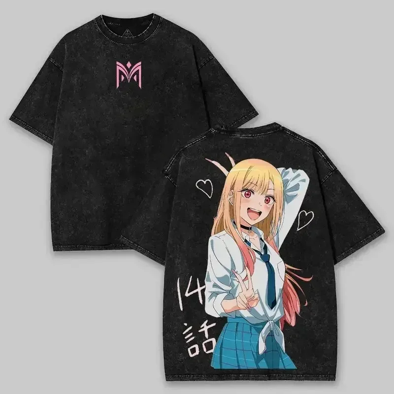 2026 Neues Übergroßes T-Shirt mit My Dress-Up Darling Kitagawa Marin Kawaii Grafikdruck, Sommerlich Bequem und Lässig