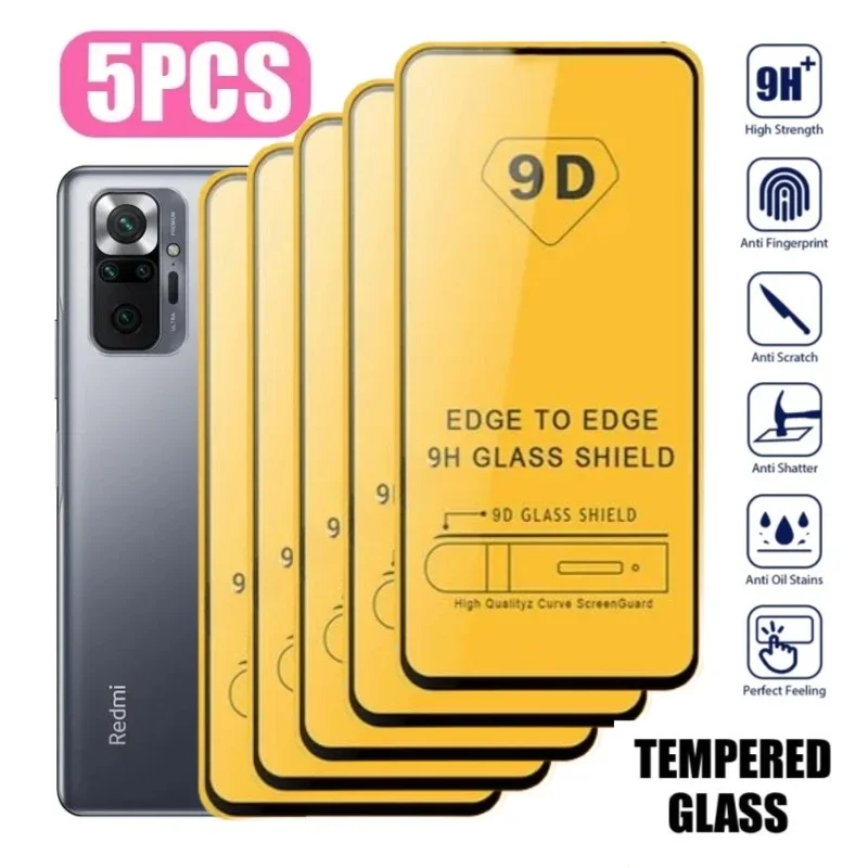 

Закаленное стекло для Poco X5 X4 X3 F5 F4 F3 Pro GT, Защита экрана для Xiaomi Redmi Note10 Note 12 11 10 9 8 7 S 12T Pro, стекло