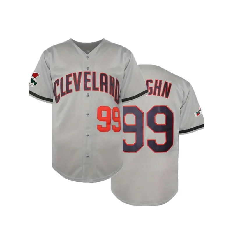 New Arrivals Men's Baseball Uniform VAUGHN No 99 Embroidered Classical Design Short Sleeve Casual Button Shirt Baseball Jersey 3