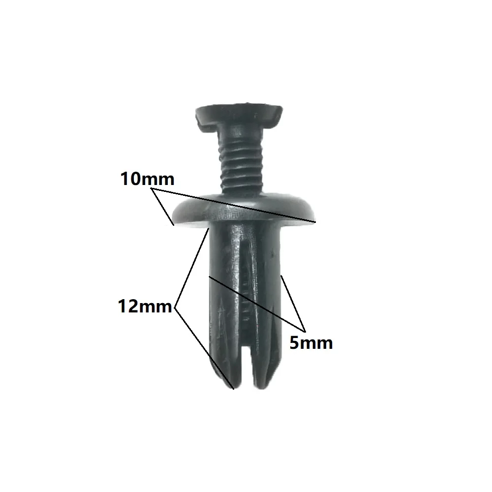50Pcs Universal Auto-Auto Fender 5mm Loch Kunststoff Nieten Push-in Expansion Verschluss Schraube Auto Fastener Clips – Detail 5