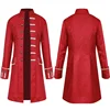 Adult Men Long Gothic Coat Steampunk Hooded Coat Dig Vampire Creator Cosplay Costumes for Halloween Festival Trench Coat 3