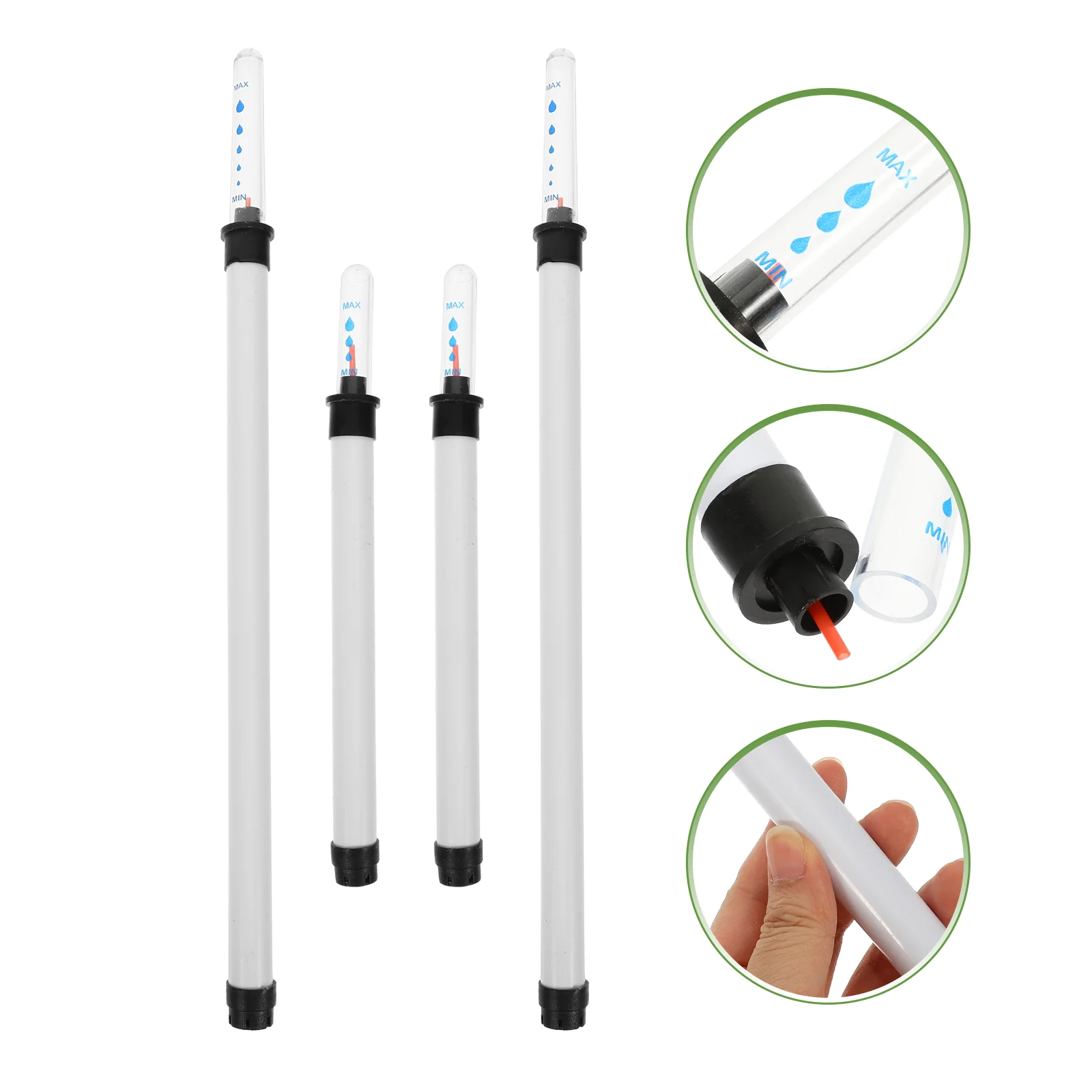 Water Level Indicator Gauge With Clear Scale 4 Pcs For Plants Flowerpot Moisture Meter Plant Meter Moisture House Plants Water soil moisture sensor soil moisture meter