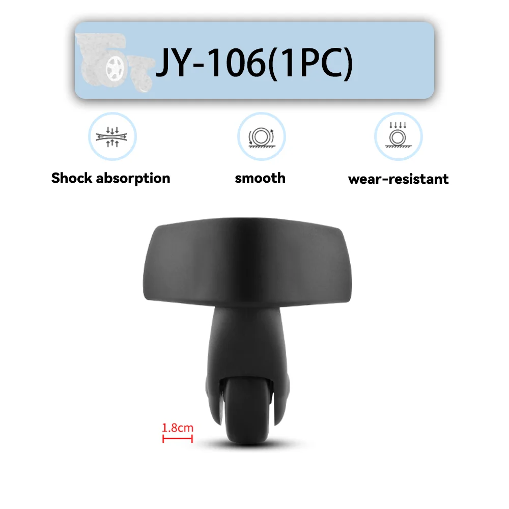 

For Samsonite 106 Universal Wheel Replacement Suitcase Rotating Smooth Silent Shock Absorbing Wheel Accessories Wheels Casters