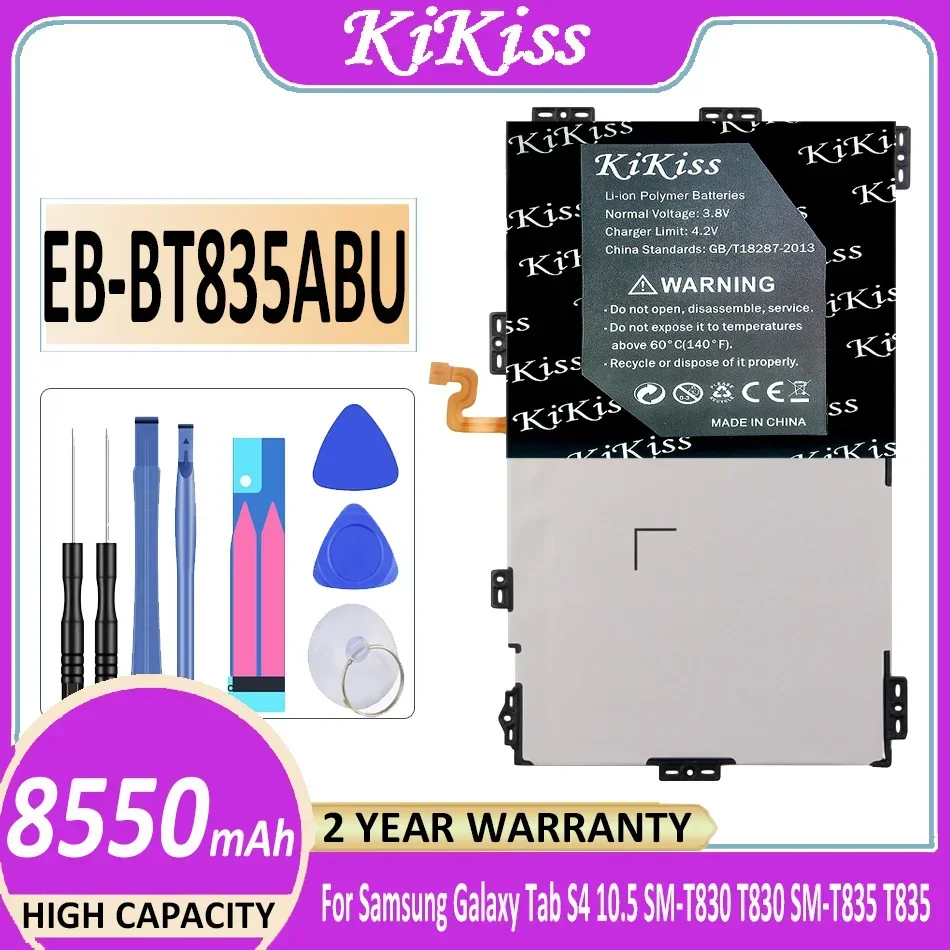 Kikiss Potente Batteria Eb-Bt835Abu 8550Mah Per Samsung Galaxy Tab S4 10.5 Sm-T830 T830 Sm-T835 T835 Bateria