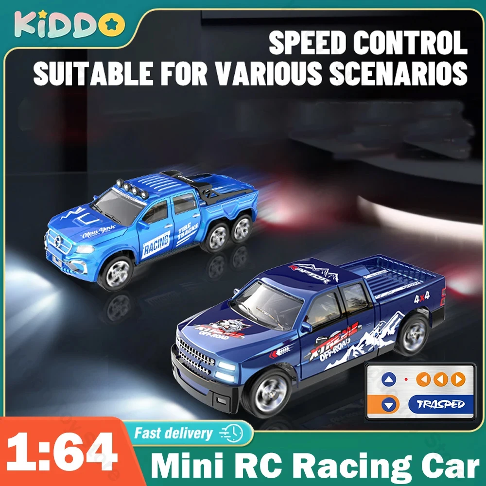 Rc Cars 2.4G 5 Canali 1:64 Lega Mini Telecomando Suv Drifts Veicolo Fuoristrada Elettrico A Lunga Durata Per Luce Per Bambini