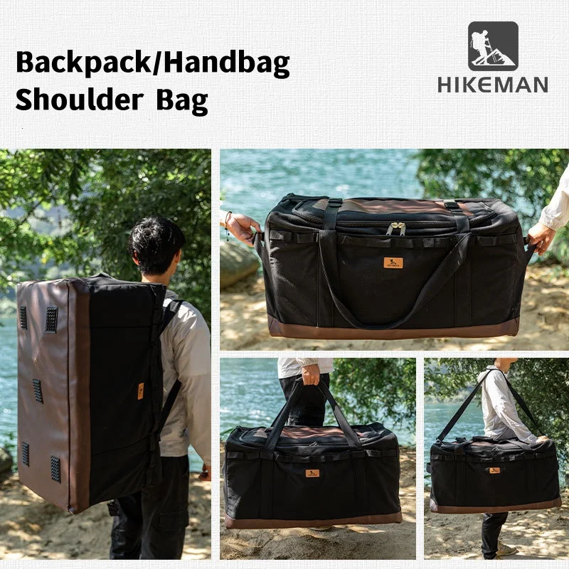 120L Outdoor Camping Storage Bag Large Capacity Picnic Bag Cooker Stove Canvas Storage Bag 4