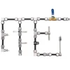 High Pressure 3/8" 9.52mm Non-Slip Lock Quick Connector Tee Elbow Straight Joint Nozzles Seat Misting System Fittings 6