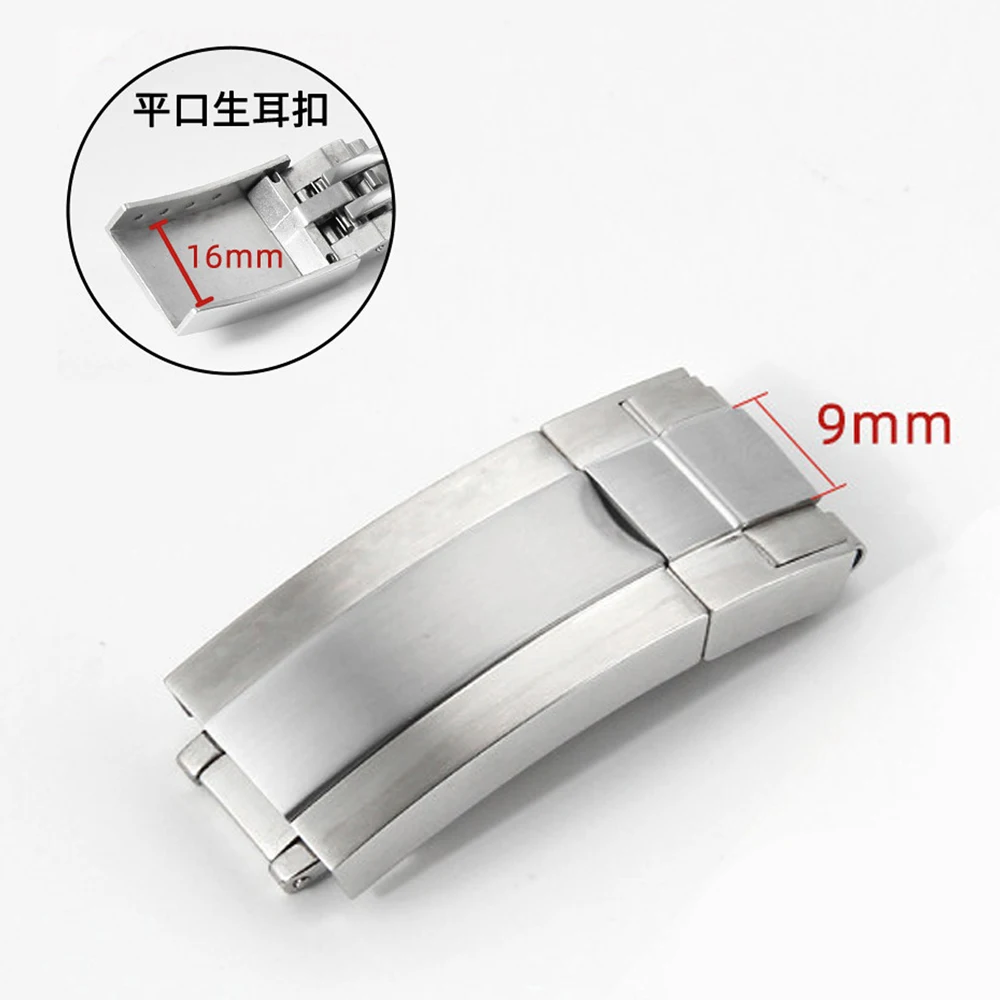 Stainless Steel Deployment Clasp with Double Safety Fold