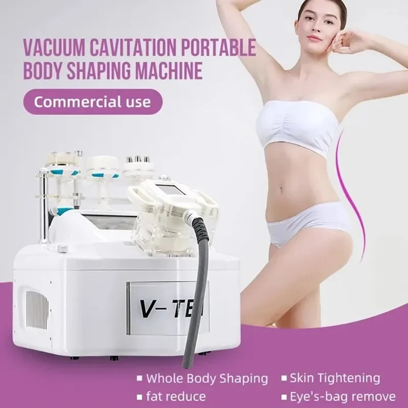 Newest Portable V10 Multi-function Body Weight Loss Vacuum Cavitation Slimming Machine Roller Shaping Massager Facial Treatment