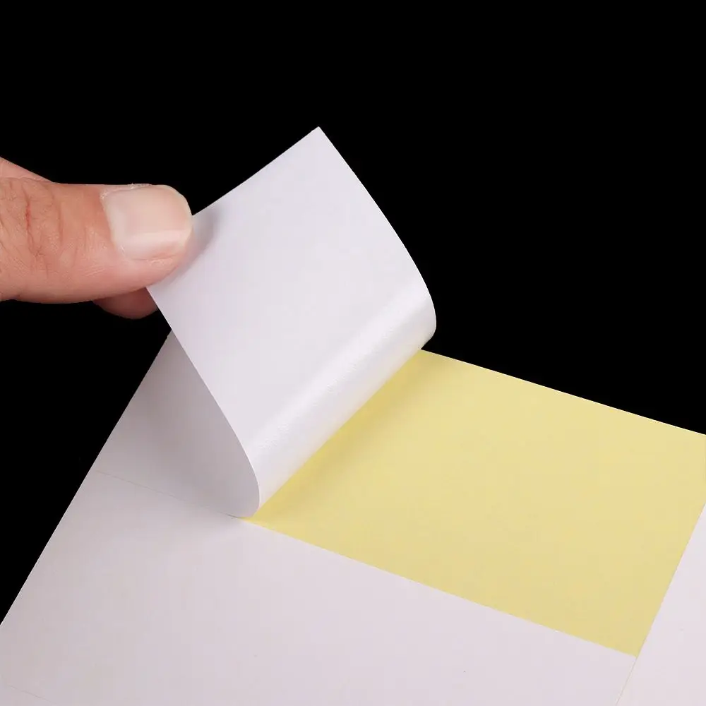 5 sheets A4 Self-adhesive Sticky Printing Labels Stickers Splitting White Paper Stickers Package Labels for Inkjet/Laser Printer thermal label paper printable vinyl sticker paper