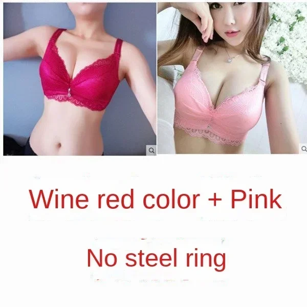 Thick Cup Bra Extra thick Underwear Extra thick 8cm Small breast Flat Bra Extra thick Red Shirt thick push up bra 8 cm for women