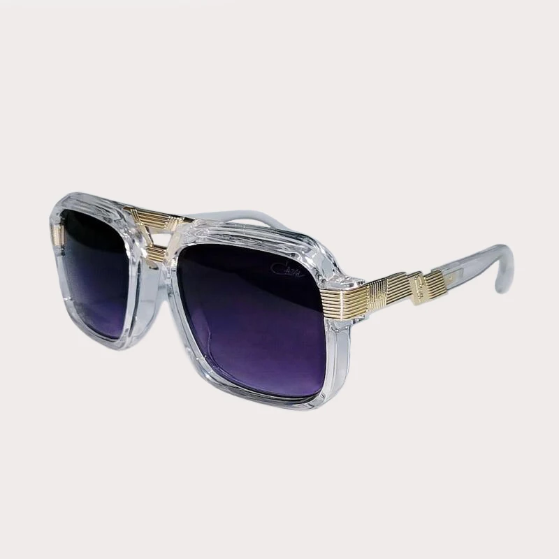 

ORIGINAL CAZAL MOD669 Fashion Pilot Stylish Gold Alloy Frame Men Sunglasses Gradient Casual Luxury Classic Women Couple Eyewear