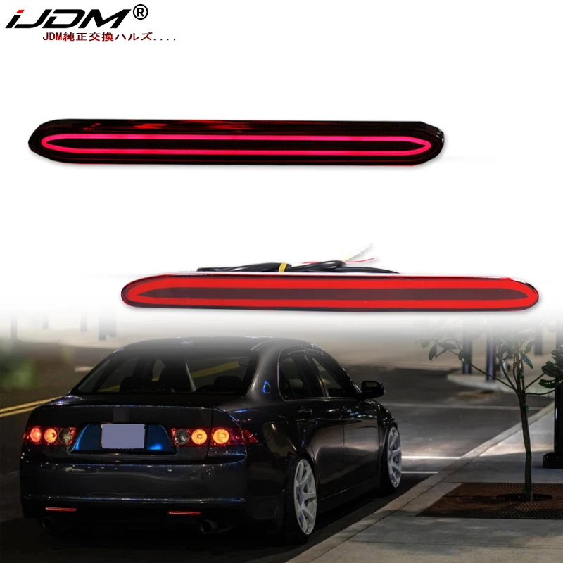 2PCS Auto LED Rear Bumper Reflector Light For Honda Acura TSX For Accord Odyssey