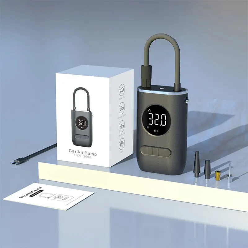 CarAirPumpPortableMiniSelfPropelledElectricTirePumpAirPump
