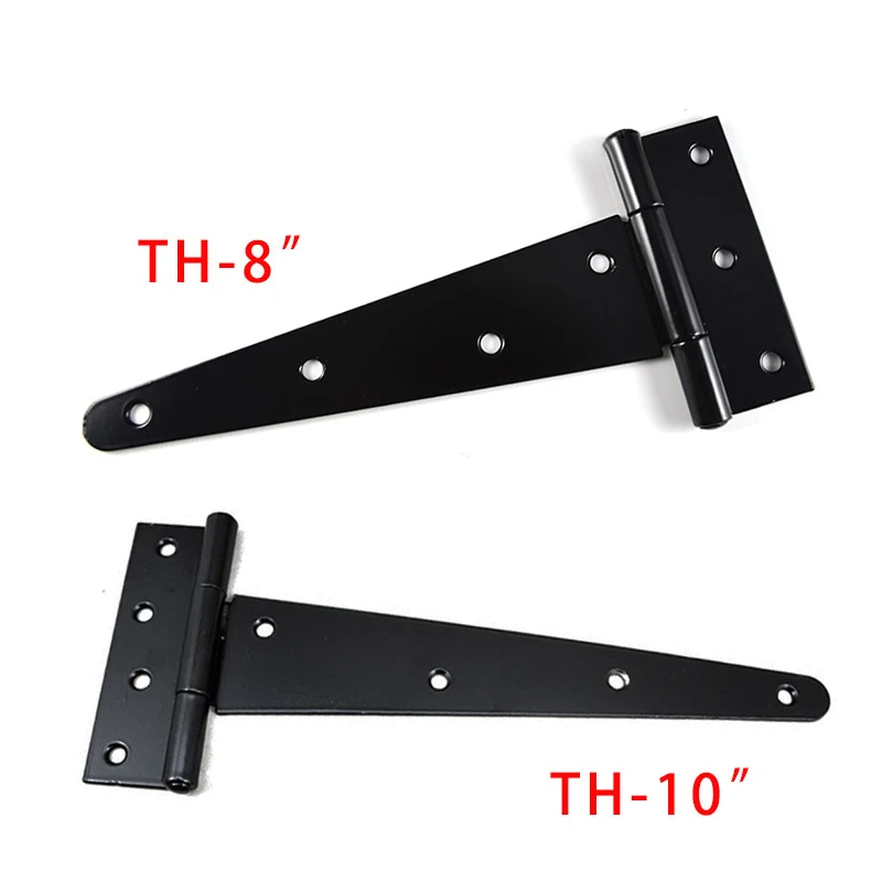 2PCS 2/3/4 inches heavy duty T hinge room outdoor villa fence gate wooden box T-type hinge door hinges for garden