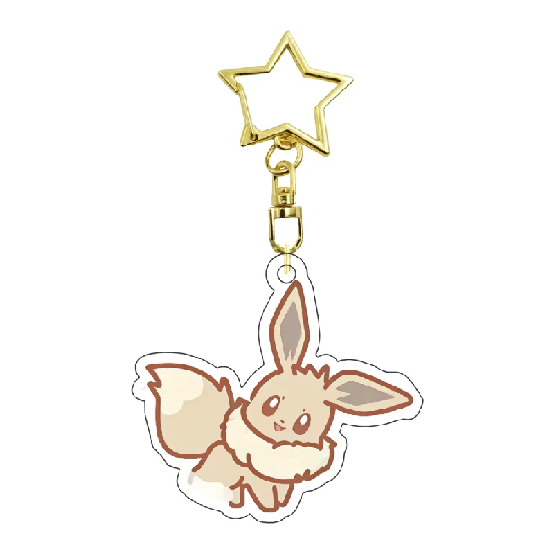 애니메이션 Vaporeon Jolteon Espeon Umbreon Leafeon Glaceon 자체 제작 아크릴 키 체인 펜던트 가방 펜던트 친구를위한 절묘한 선물