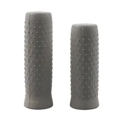 Electric Scooter Anti-slip Silicone Handlebar Grip Cover - 1 Pair (Light Grey)