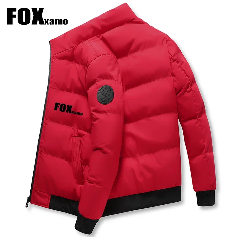 Foxxamo 남성용 낚시 다운 방풍 따뜻한 두꺼운 재킷, 따뜻한 겨울 하이 퀄리티, 야외 스포츠 사이클링 의류, 2023 신상