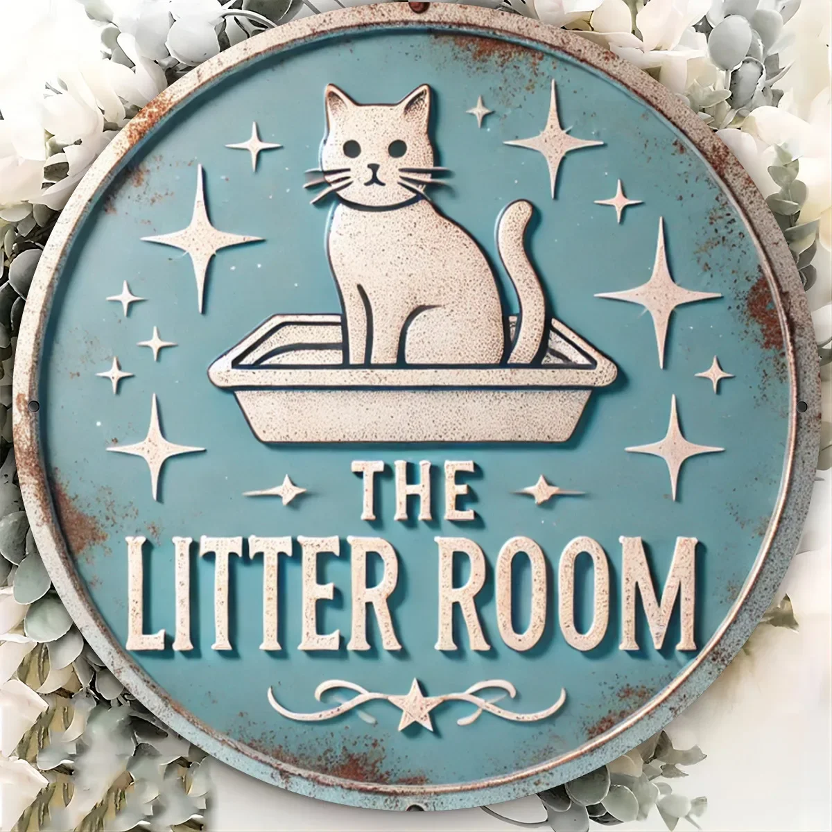 Handcrafted Cat Metal Sign 5