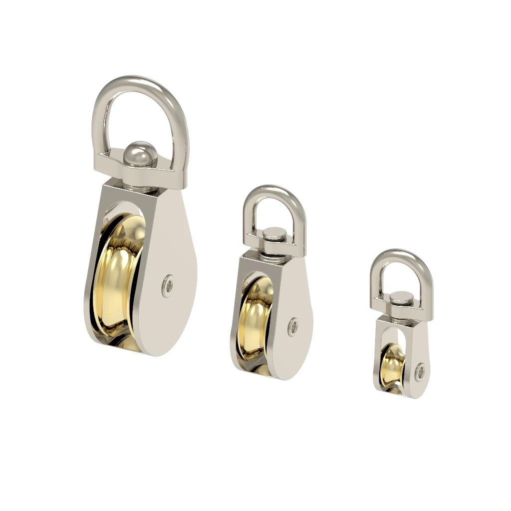 43mm Metal Zinc Alloy Fixed Pulley Crown Block and Block Mini Single DIY fixed pulley