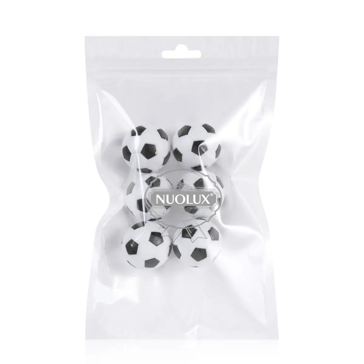 6 Extra White Football Balls 32mm for Tables under 135cm Small Table Football Striker Mini Black White Ball Accessories