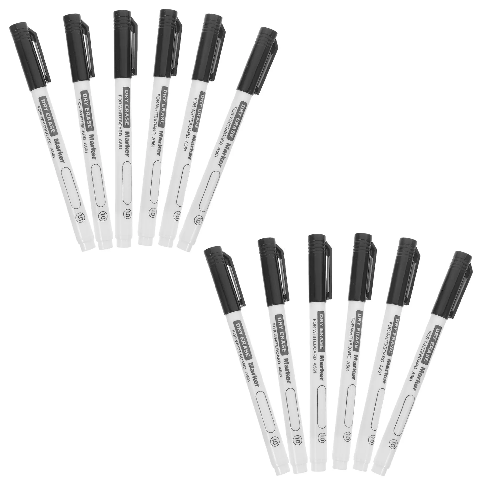 12Pcs 화이트 보드 마커 세트 교사 학생을위한 부드러운 쓰기 건조 지우기 펜 사무실 화이트 보드 마커 펜 마크 펜