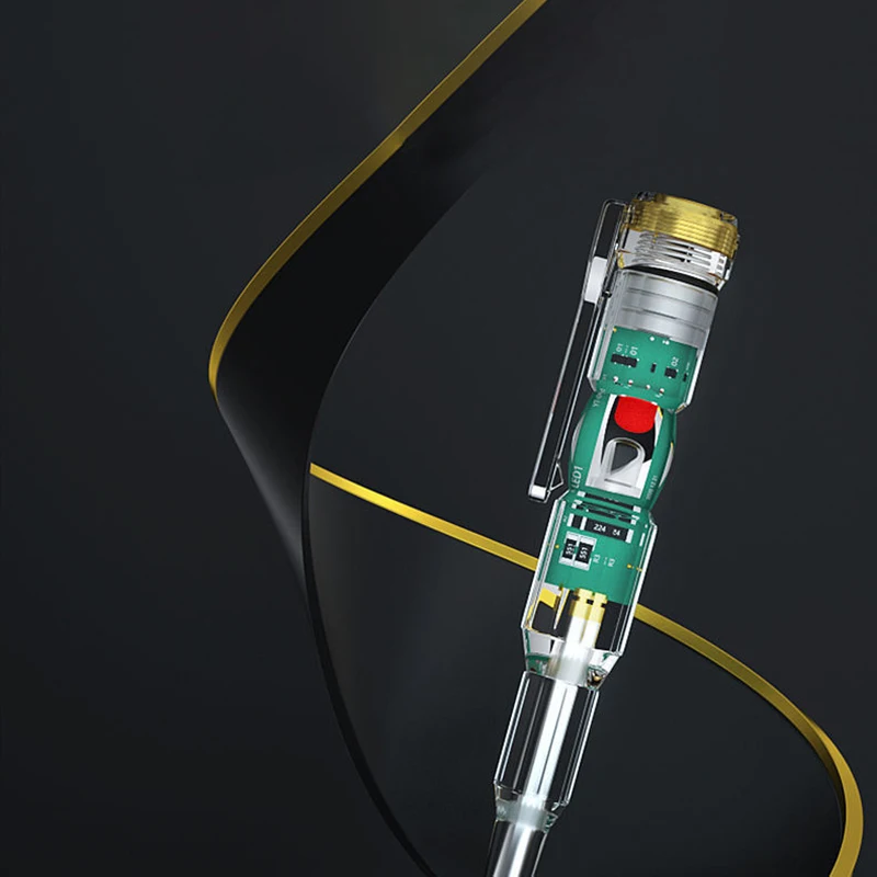 Induced Electric Tester Pen Screwdriver Probe light Voltage Tester Detector AC/DC 70-250V Test Pen Electrical Line Detector 4