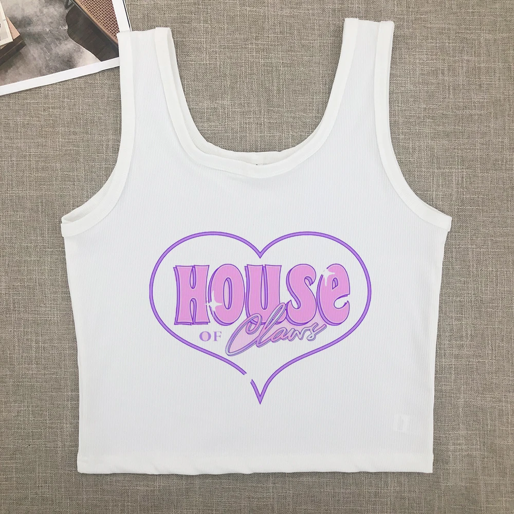Short-sleeved T-shirt women's summer new fashion sweet spice print design sense short slim-fit top