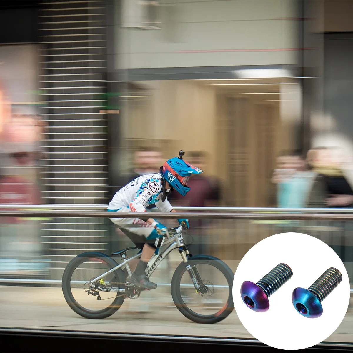 

2pcs Titanium M5 x 12mm Holder Head Bolt Screw for Bike Water Bottle Cage