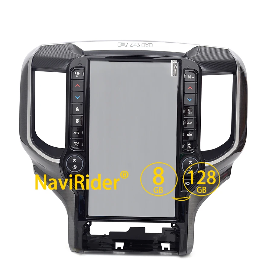 Big Qled Screen Stereo Navigation For Dodge Ram 2019 - 2023 Android Media Video