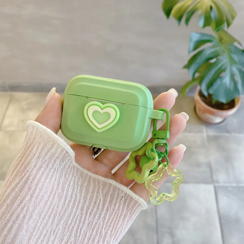 Per Airpods Pro 2 /Airpod 3/Airpods 2 Custodia Cute Love Heart/Bell Star Custodia Per Cuffie Air Pods Pro Custodia Per Auricolari In Silicone