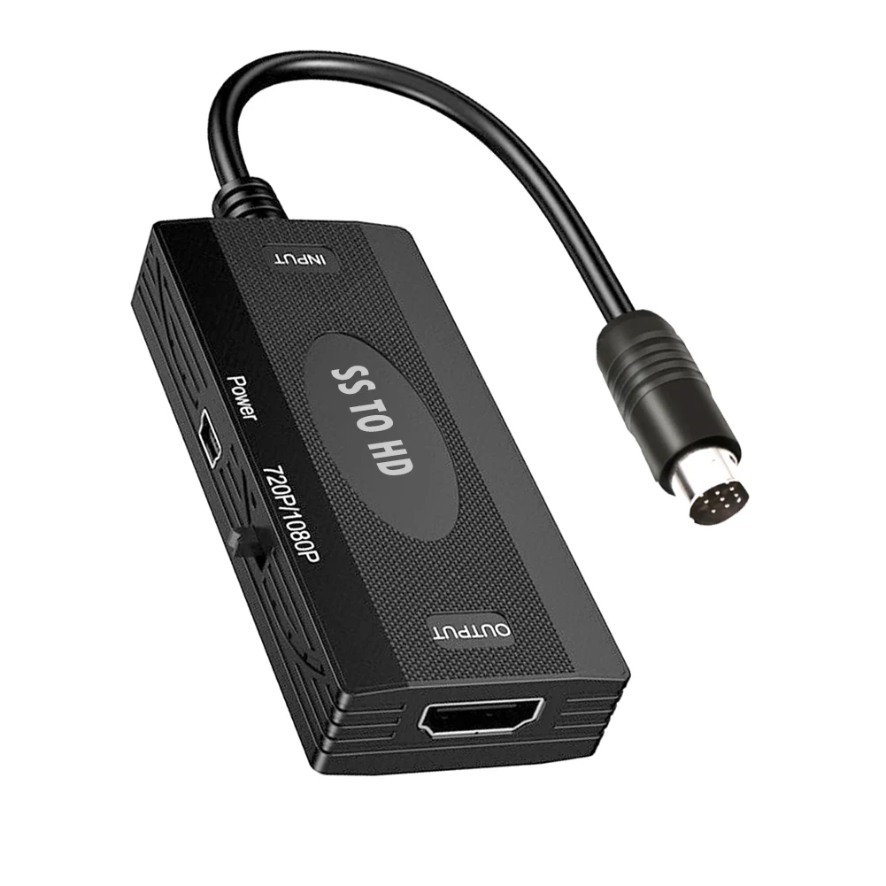 Sega Saturn ֿܼ HD , 4/3 ȭ SS to HDMI ȣȯ , USB ̺ Ŀ ׼