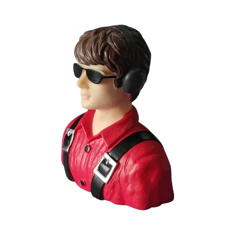 Realistic 1/6 Scale Red Pilot Figure